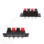 4 Lü Hoparlör Terminal Soketi Panel Montaj Tip Yaylı 4 Lü Hoparlör Terminal Soketi Panel Montaj Tip Yaylı