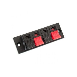 4 Lü Hoparlör Terminal Soketi Panel Montaj Tip Yaylı