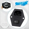 Power Soket Erkek Anahtarlı Sigortalı Kulaklı