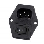 Power Soket Erkek Anahtarlı Sigortalı Kulaklı Power Soket Erkek Anahtarlı Sigortalı Kulaklı