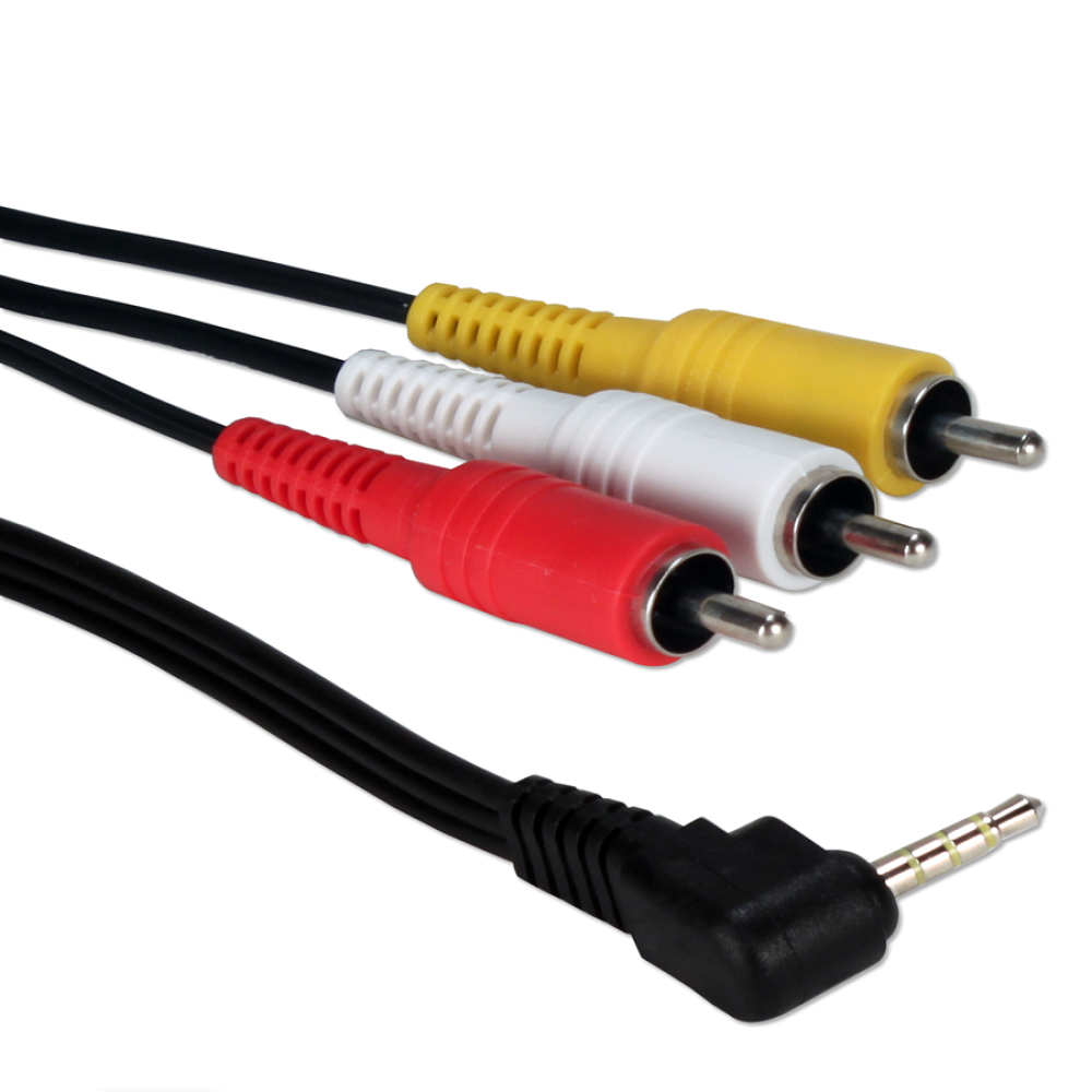RCA 3.5mm Audio Video Aux Kablo 1.2Metre