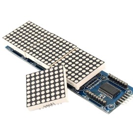 MAX7219 Dot Matrix Modül 1in4 Ekran (Yeşil)