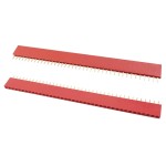 1x40 Pin Header Dişi Kırmızı 2.54mm 180 Derece 1x40 Pin Header Dişi Kırmızı 2.54mm 180 Derece