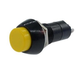 Push Buton Yuvarlak Kalıcı Sarı