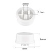 Tact Switch Kapağı Yuvarlak Beyaz - 12x12x7.3mm ile Uyumlu