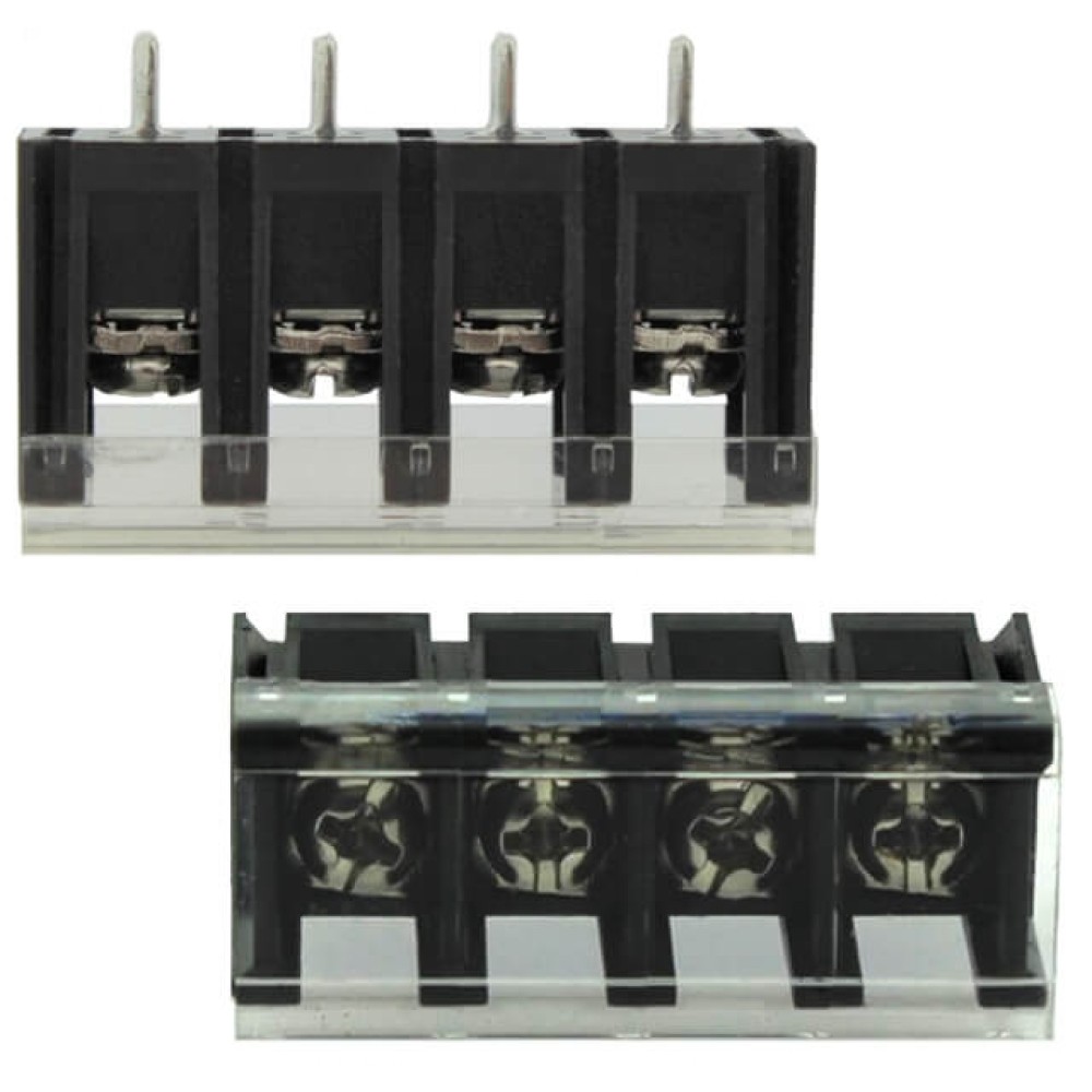 Bariyer Tipi Klemens 4 Pin Kapaklı