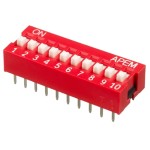 10 lu Dip Switch 2.54mm ON-OFF 10 lu Dip Switch 2.54mm ON-OFF