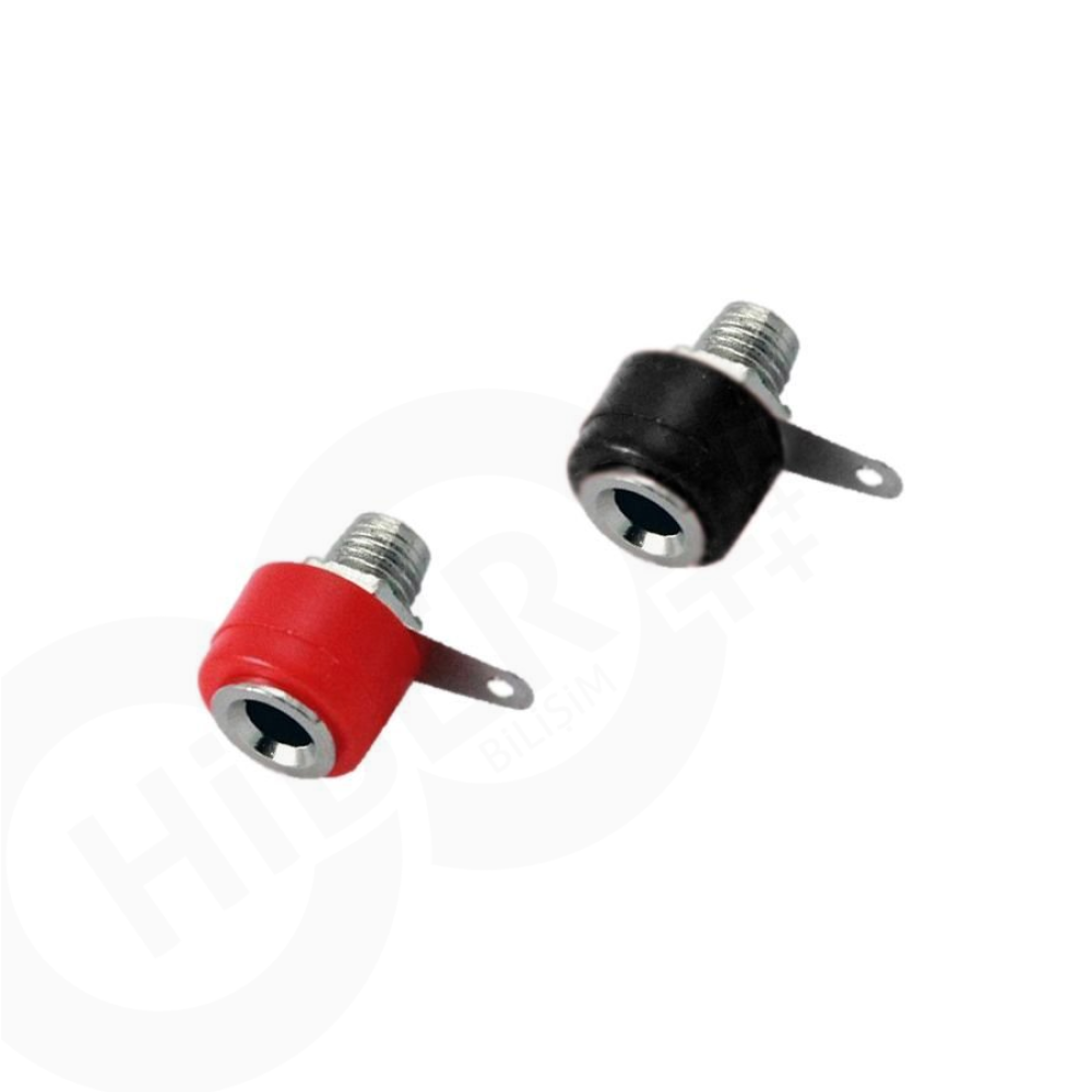 IC-240A Born Klemens Küçük Boy Siyah ve Kırmızı (Çift)