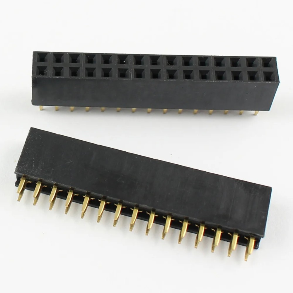 2x15 Pin Dişi Header 2.54mm 180 Derece 2x15 Pin Dişi Header 2.54mm 180 Derece