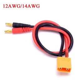 XT90 Banana şarj kablosu 12AWG 4.0mm