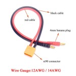 XT90 Banana şarj kablosu 12AWG 4.0mm XT90 Banana şarj kablosu 12AWG 4.0mm