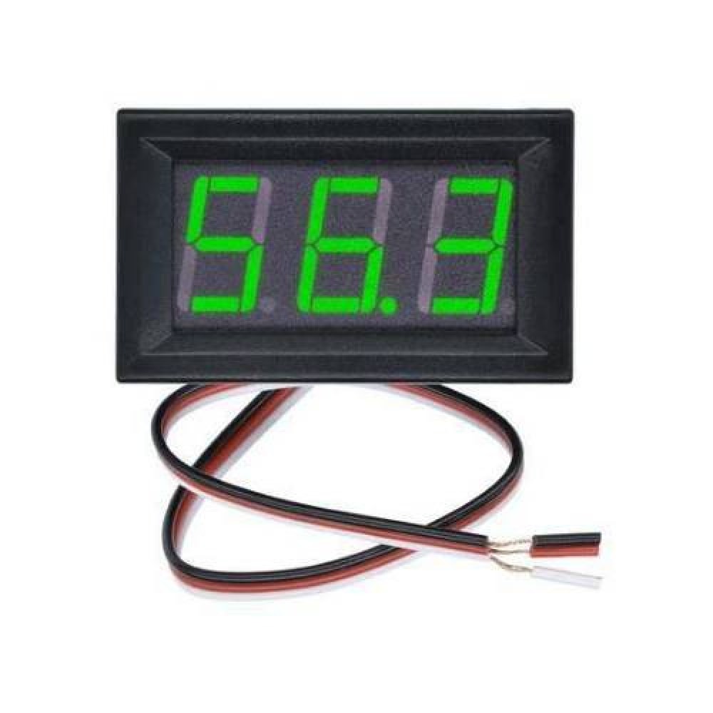 DC Voltaj Voltmetre Display 0-100V (Yeşil) DC Voltaj Voltmetre Display 0-100V (Yeşil)