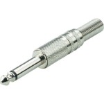 6.3mm Mono Jak Erkek Metal