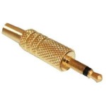 3.5mm Mono Jak Metal Gold 3.5mm Mono Jak Metal Gold