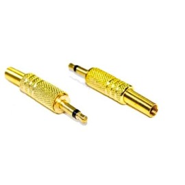 3.5mm Mono Jak Metal Gold