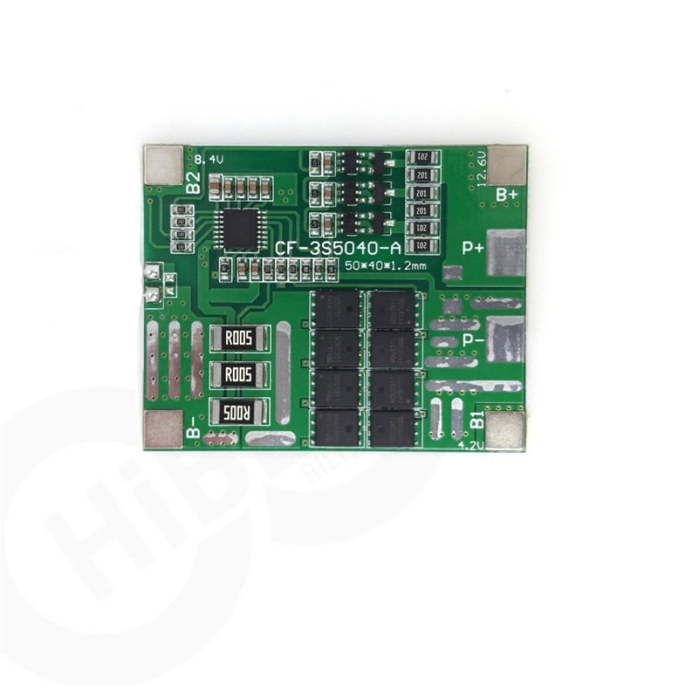 3S 12V 30A BMS şarj pil koruma (Li-Ion lityum 18650)