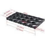 3x6 Hücre 18650 Lityum Pil Spacer ABS Plastik Tutucu 3x6 Hücre 18650 Lityum Pil Spacer ABS Plastik Tutucu