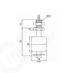 52mm PP sıvı su seviyesi sensörü