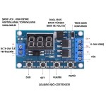 Zaman Ayarlı Röle Kartı DC 12V 24V çift MOSFET