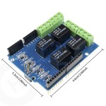 Arduino 4'lü Röle Shield Arduino 4'lü Röle Shield
