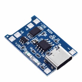 TP4056 1A - Lipo Lithium Şarj Korumalı Modülü Type USB C