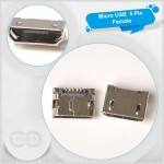 Micro USB Şarj Soketi 5 Pin Female Type B NO:2