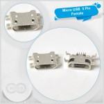 Micro USB Şarj Soketi 5 Pin Female Type B NO:3