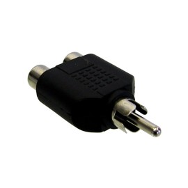 RCA Plug (Erkek) to Dual RCA Sockets (Dişi)