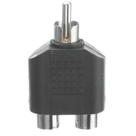 RCA Plug (Erkek) to Dual RCA Sockets (Dişi)