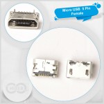 Micro USB Şarj Soketi 5 Pin Female Type B NO:89 Micro USB Şarj Soketi 5 Pin Female Type B NO:89