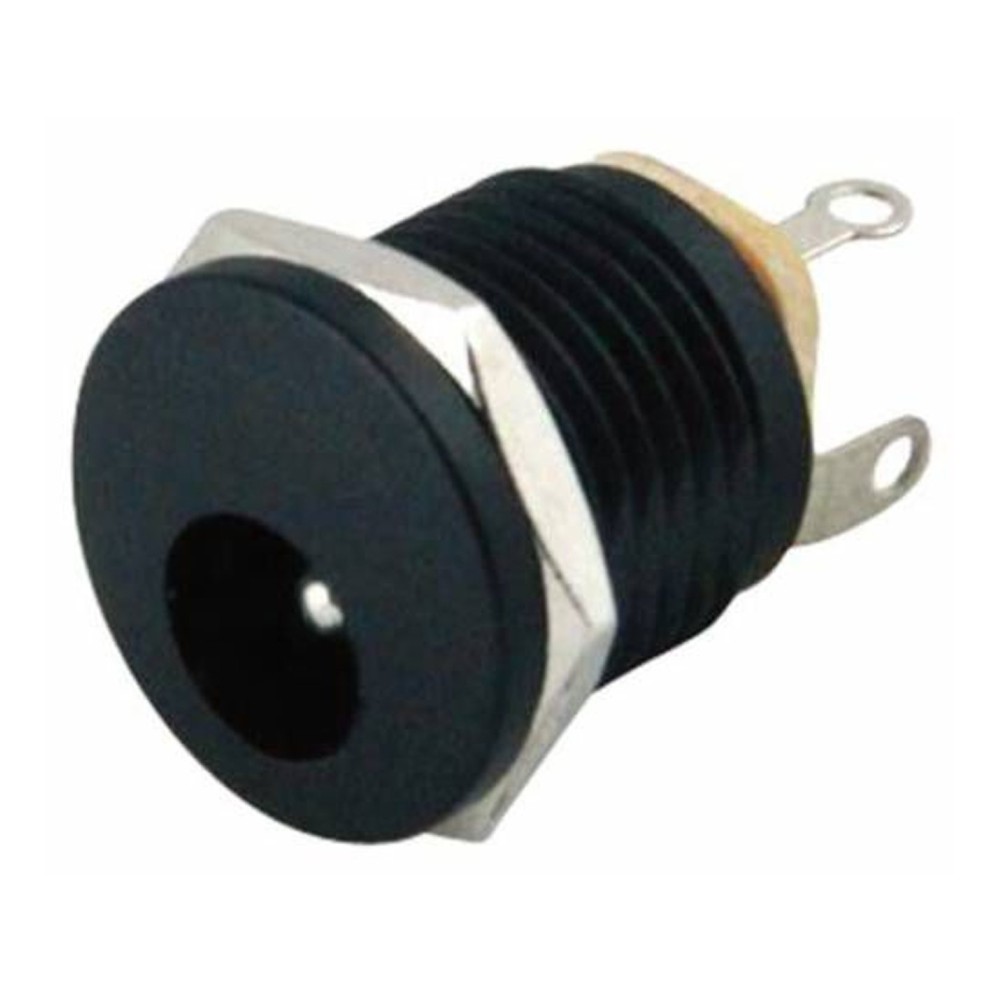 Dc Şase Power Soket  3.5mm Yuvarlak Somunlu