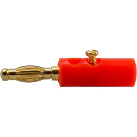 4mm Banana Erkek Kırmızı Konnektör Jack Fiş