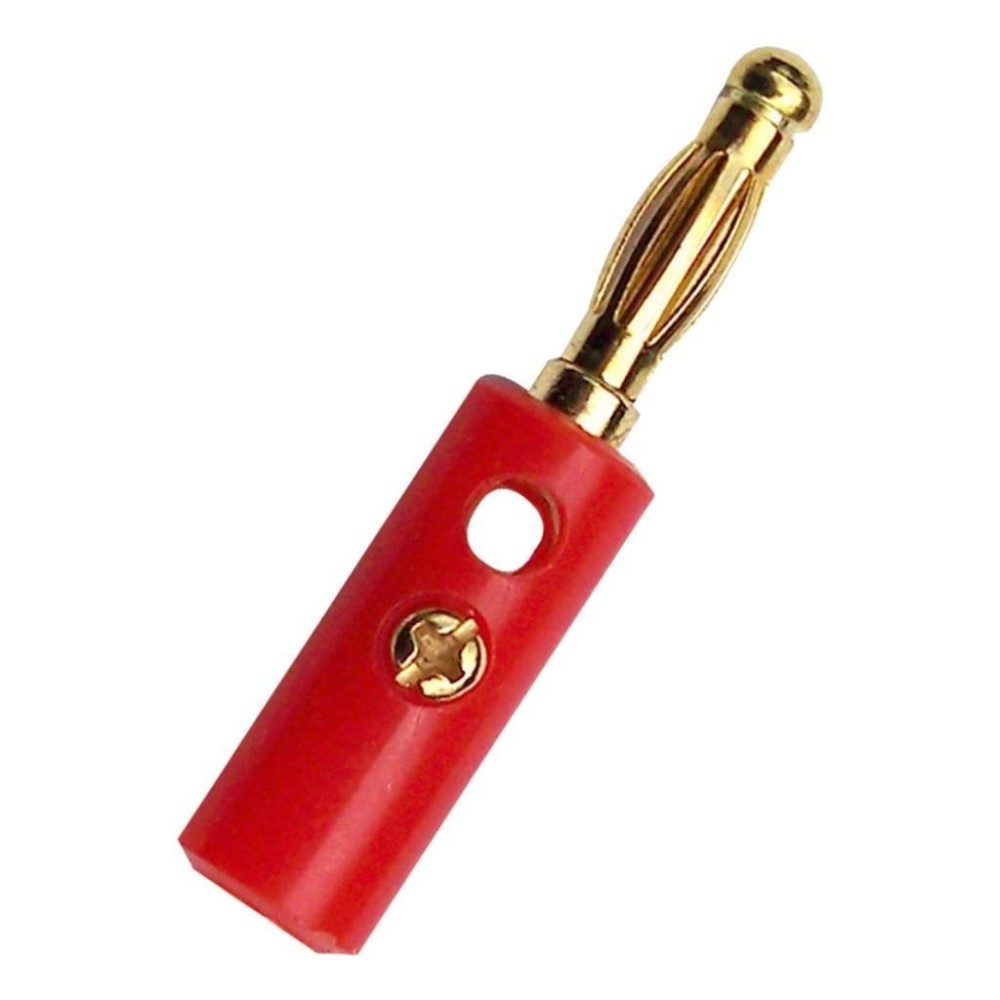 4mm Banana Erkek Kırmızı Konnektör Jack Fiş