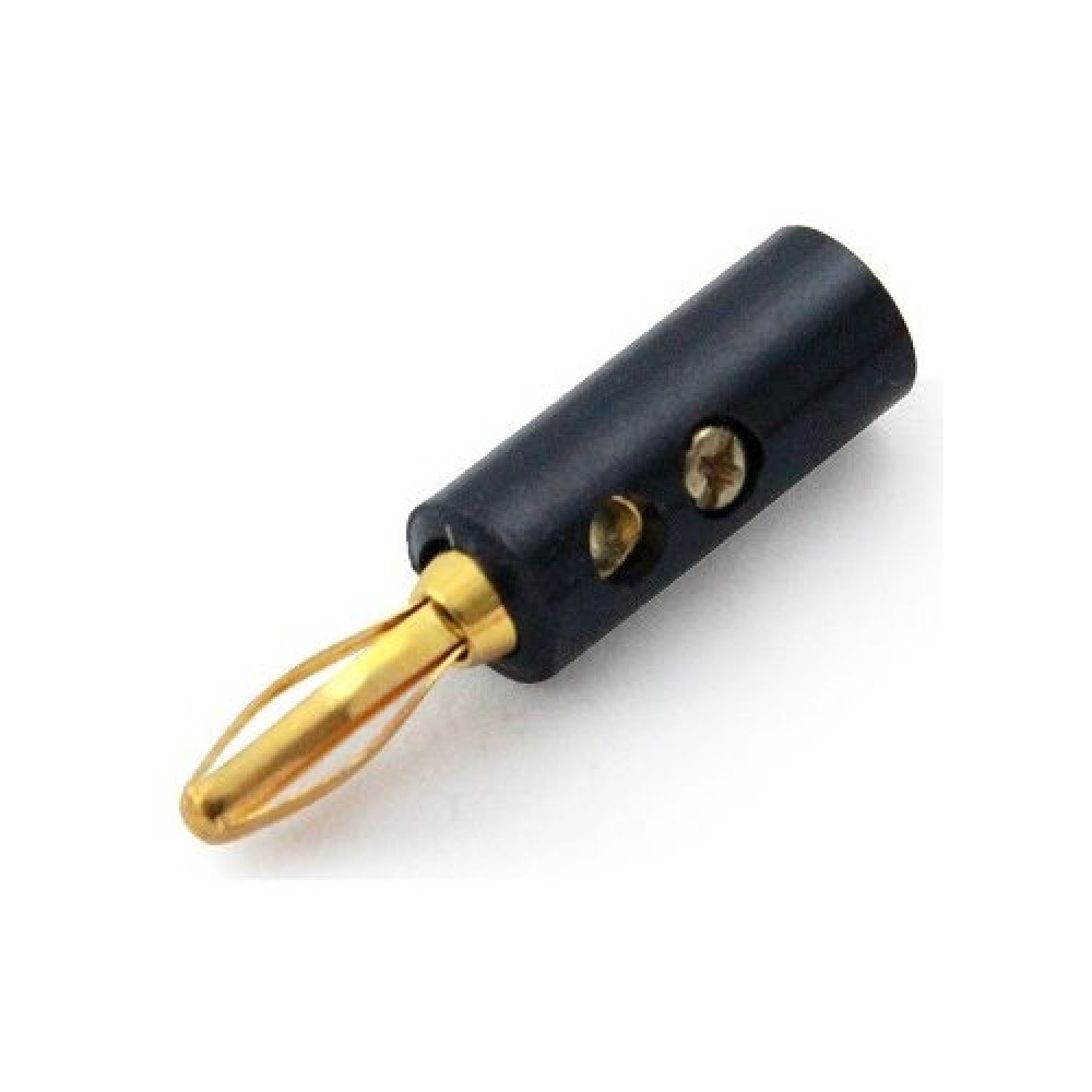 4mm Banana Erkek Siyah Konnektör Jack Fiş 4mm Banana Erkek Siyah Konnektör Jack Fiş