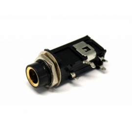6.3 MM Mono Plastik Yatay Somunlu Şase Jack