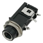 6.3 MM Mono Plastik Yatay Somunlu Şase Jack 6.3 MM Mono Plastik Yatay Somunlu Şase Jack