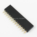 1x13 Pin Dişi Header  2.54mm 180 Derece