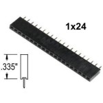 1x24 Pin Dişi Header 2.54mm 180 Derece 1x24 Pin Dişi Header 2.54mm 180 Derece