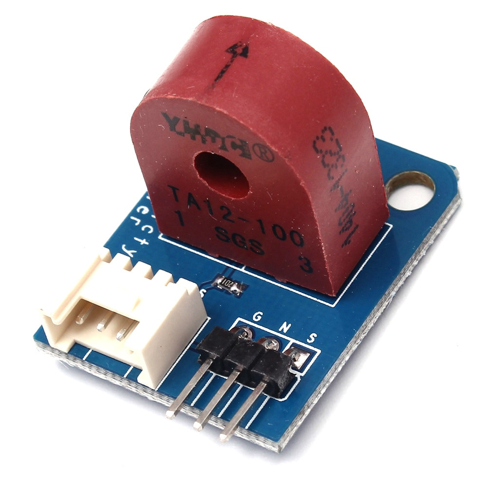 AC 5A Ampermetre Sensörü 5V I/O A12-100 Akım Trafosu AC 5A Ampermetre Sensörü 5V I/O A12-100 Akım Trafosu