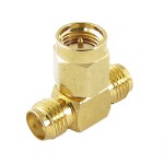 Sma Male To Two Female RF Koaksiyel Adaptör T-Type Sma Male To Two Female RF Koaksiyel Adaptör T-Type