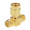 RP SMA Male To Two RP SMA Female RF Koaksiyel Adaptör T-Type
