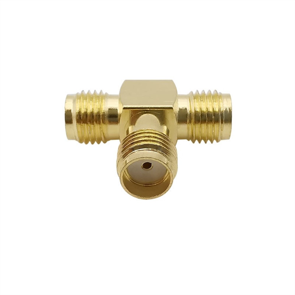 SMA Female TO Two Female Koaksiyel Adaptör T-Type SMA Female TO Two Female Koaksiyel Adaptör T-Type