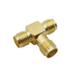 SMA Female TO Two Female Koaksiyel Adaptör T-Type SMA Female TO Two Female Koaksiyel Adaptör T-Type