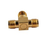 RP SMA Female TO Two RP Female Koaksiyel Adaptör T-Type RP SMA Female TO Two RP Female Koaksiyel Adaptör T-Type