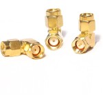 SMA Male TO RP SMA Male Brent Koaksiyel Adaptör 90° SMA Male TO RP SMA Male Brent Koaksiyel Adaptör 90°