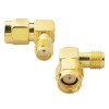 RP SMA Male TO SMA female Bent Koaksiyel Adaptör 90°