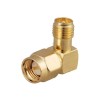 RP SMA Female TO SMA Male bent Koaksiyel Adaptör 90°