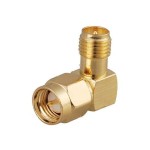 RP SMA Female TO SMA Male bent Koaksiyel Adaptör 90° RP SMA Female TO SMA Male bent Koaksiyel Adaptör 90°