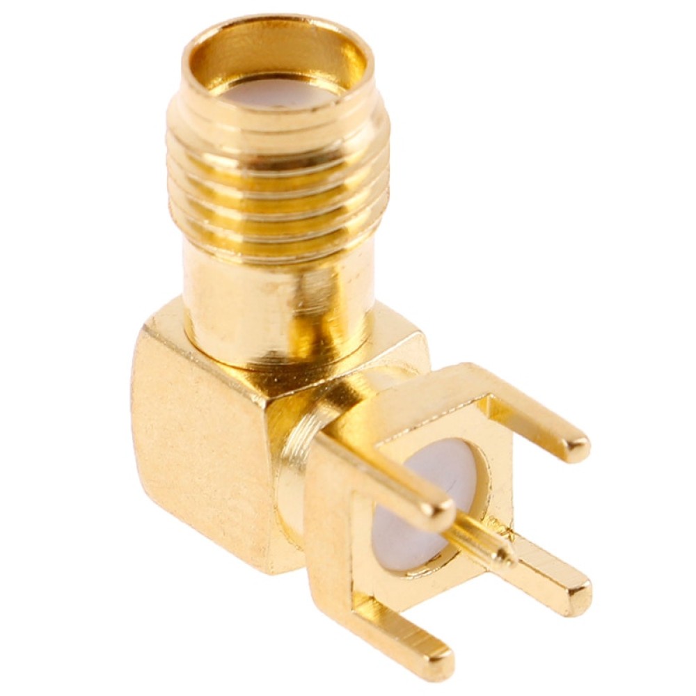 SMA Erkek Jack Thru Delik Fiş Dik Açı PCB 90° SMA Erkek Jack Thru Delik Fiş Dik Açı PCB 90°