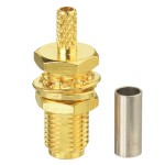 RP SMA Jack Dişi Bölmeli RF Konnektör 13mm RP SMA Jack Dişi Bölmeli RF Konnektör 13mm